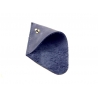Skórzana mini bilonówka trójkąt Orsatti, granatowa
