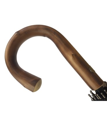 Bugatti - ekskluzywny bardzo duży i mocny parasol męski w kolorze czarnym