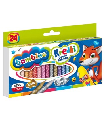 24 kredki świecowe Bambino