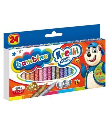24 kredki świecowe Bambino