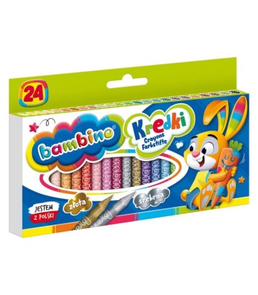 24 kredki świecowe Bambino