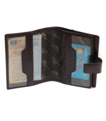 Brązowe etui na dokumenty Wittchen