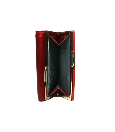 Bogato wyposażony portfel damski Harvey Miller czarny skórzany