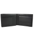 Portfel męski Pierre Cardin ze skóry naturalnej czarny z bordową wstawką