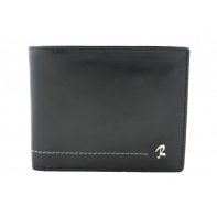 Skórzany męski portfel Rovicky w kolorze czarnym