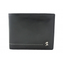 Skórzany męski portfel Rovicky w kolorze czarnym