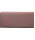 Długi klasyczny portfel typu kopertówka z eko skóry, różowy