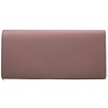 Długi klasyczny portfel typu kopertówka z eko skóry, różowy