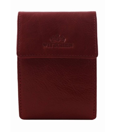 Etui na karty Wittchen skórzane, czerwone