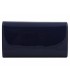 Skórzany lakierowany portfel Pierre Cardin w kolorze granatowym