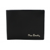 Portfel męski Pierre Cardin RFID, skórzany, czarny, mały