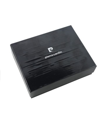 Portfel męski Pierre Cardin RFID, skórzany, czarny, mały
