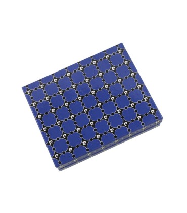 Portfel męski Pierre Cardin RFID ze skóry naturalnej czarny z niebieską wstawką