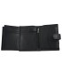 Portfel męski Pierre Cardin RFID ze skóry naturalnej czarny z bordową wstawką