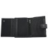 Portfel męski Pierre Cardin RFID ze skóry naturalnej czarny z bordową wstawką