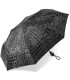 Automatyczna parasolka damska Pierre Cardin czarna w srebrne napisy