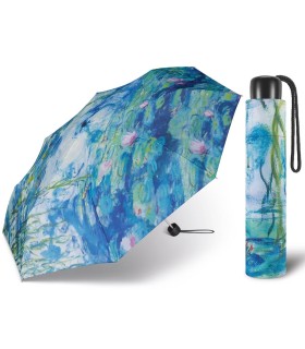 Manualny lekki parasol Happy Rain Alu light Monet V 24 cm