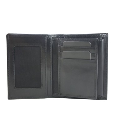 Męski portfel pionowy Puccini MU 1699 w kolorze czarnym