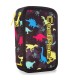 Potrójny piórnik z wyposażeniem, Coolpack Jumper 3, DINOSAURS, A67204