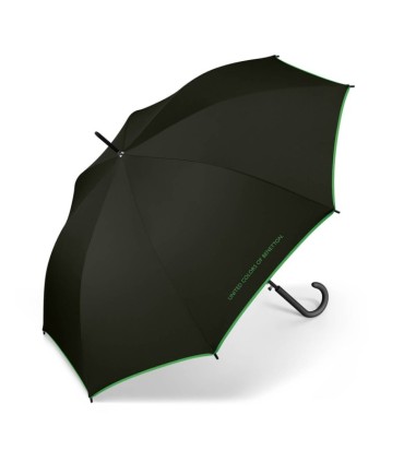 Automatyczna parasolka Benetton jednokolorowa z kontrastową obwódką