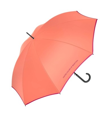 Automatyczna parasolka Benetton jednokolorowa z kontrastową obwódką