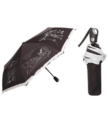 Automatyczna lekka parasolka romantyczna z falbanką polskiej marki Parasol