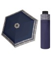 Parasolka damska do kieszeni lub torebki DOPPLER Fiber Havanna tylko 140 g, granatowa z ornamentem