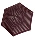 NAJLŻEJSZA 140 g parasolka damska Doppler  Fiber Havanna bordowa w paski