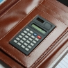 Teczka konferencyjna Orsatti w kolorze brązowym z kalkulatorem