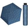 NAJLŻEJSZA 140 g parasolka damska Doppler Fiber Havanna z subtelnym wzorem