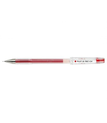 Długopis żelowy PILOT G-TEC-C4 cienka linia 0,4 mm czerwony