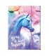 Teczka tekturowa z gumką A4 BORN TO BE A UNICORN JEDNOROŻEC DERFORM