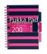 Kołozeszyt Pukka Pad Project Book Navy A5 kratka różowy