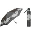 Automatyczna parasolka damska Carbon Steel polskiej marki Parasol, skórzana rączka
