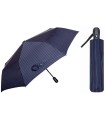 Automatyczny elegancki parasol męski marki Parasol, Carbon Steel, granatowy w paseczki