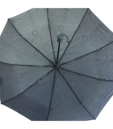 Automatyczna parasolka damska Tiros w srebrna krople, granatowa