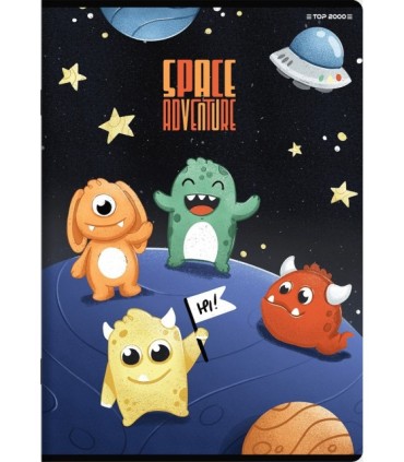 5x ZESZYT TOP 2000 A5 16 KARTEK SPACE ADVENTURE KRATKA KAŻDY INNY