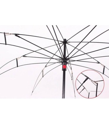 Parasol odwrócony "Revers" z podwójnym materiałem wzorzysty