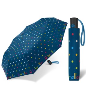 Automatyczna parasolka Benetton we wzory groszki