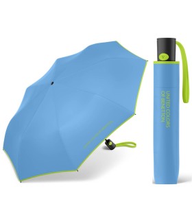 Automatyczna parasolka Benetton z kontrastową lamówką