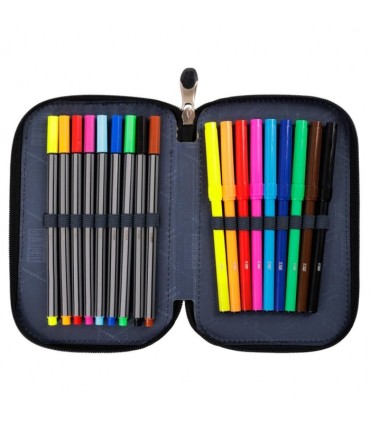 Piórnik trzykomorowy z wyposażeniem St.Right PLAY NEW LEVEL