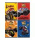 4 X ZESZYT A5 16 KARTEK, KRATKA, HOT WHEELS