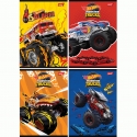 4 X ZESZYT A5 16 KARTEK, W TRZY LINIE, TRZYLINIA, HOT WHEELS