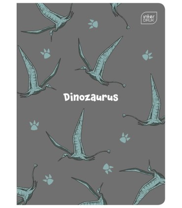4X ZESZYT A5 DO NAUKI PISANIA , 16 KARTEK, W TRZY LINIE, DINOZAURY