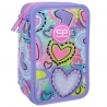 PIÓRNIK POTRÓJNY Z WYPOSAŻENIEM COOLPACK JUMPER 3 PASTEL HEARTS