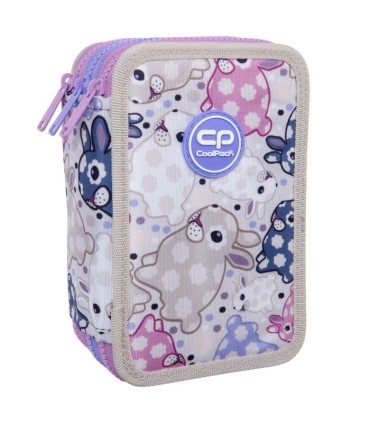PIÓRNIK POTRÓJNY Z WYPOSAŻENIEM COOLPACK JUMPER 3 WHITE BUNNY