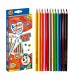 12 kredek ołówkowych trójkątnych z grubym grafitem 4 mm Bambino + temperówka