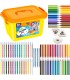 Zestaw plastyczny kreatywny dla dzieci BIC KIDS 103 elementy: kredki, flamastry, ołówki, gumki