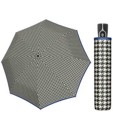 Wytrzymała AUTOMATYCZNA parasolka Doppler Fiber Magic w pepitkę