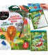 Magiczna wielorazowa kolorowanka wodna 6 arkuszy + pisak KIDEA dzikie zwierzęta safari
